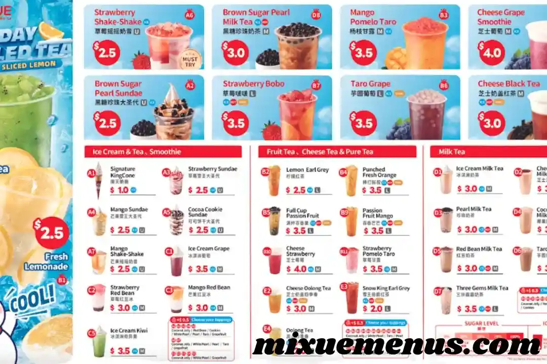 Mixue Menu Singapore - Updated Price List 2025 1 singapur mixue menu