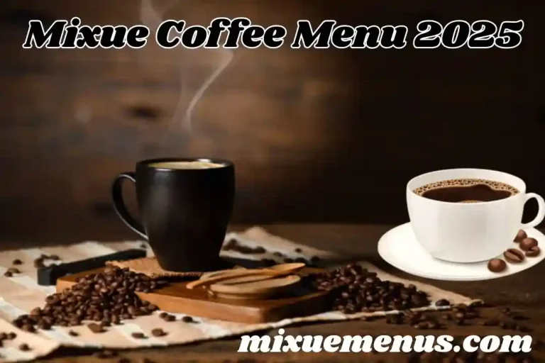Mixue Coffee Menu 2025